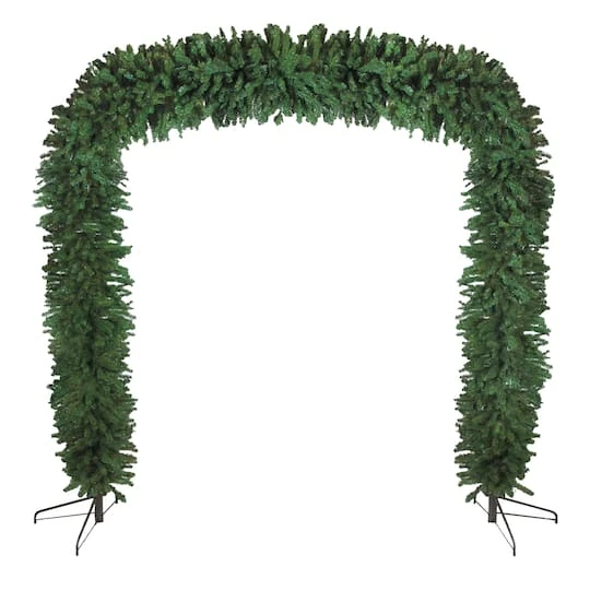 Northlight 8ft. Unlit Commercial Size Green Pine Artificial Christmas Archway 6 Northlight 8ft. Unlit Commercial Size Green Pine Artificial Christmas Archway - Image 4