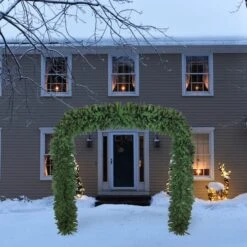 Northlight 8ft. Unlit Commercial Size Green Pine Artificial Christmas Archway 13 Northlight 8ft. Unlit Commercial Size Green Pine Artificial Christmas Archway -Northlight Shop D676280S 12
