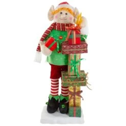 Northlight 30" Santa's Little Animated Elf With Lighted Star Musical Christmas Figure 9 Northlight 30" Santa's Little Animated Elf With Lighted Star Musical Christmas Figure -Northlight Shop D676300S 1 1