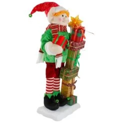 Northlight 30" Santa's Little Animated Elf With Lighted Star Musical Christmas Figure 11 Northlight 30" Santa's Little Animated Elf With Lighted Star Musical Christmas Figure -Northlight Shop D676300S 3