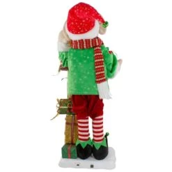 Northlight 30" Santa's Little Animated Elf With Lighted Star Musical Christmas Figure 13 Northlight 30" Santa's Little Animated Elf With Lighted Star Musical Christmas Figure -Northlight Shop D676300S 5