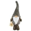 Northlight 33" Gray & White Woodland Gnome With Striped Pants Christmas Figurine -Northlight Shop D676304S 1