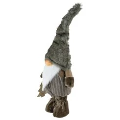 Northlight 33" Gray & White Woodland Gnome With Striped Pants Christmas Figurine 12 Northlight 33" Gray & White Woodland Gnome With Striped Pants Christmas Figurine -Northlight Shop D676304S 2