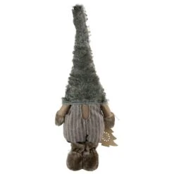 Northlight 33" Gray & White Woodland Gnome With Striped Pants Christmas Figurine 13 Northlight 33" Gray & White Woodland Gnome With Striped Pants Christmas Figurine -Northlight Shop D676304S 3