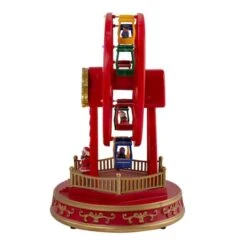 Northlight 11" Red & Gold LED Musical Rotating Christmas Ferris Wheel 13 Northlight 11" Red & Gold LED Musical Rotating Christmas Ferris Wheel -Northlight Shop D676305S 4