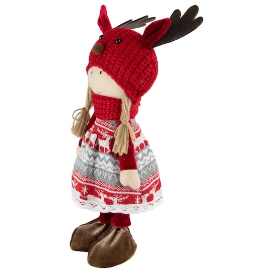 Northlight 16'' Little Nordic Girl In Moose Antler Hat Christmas Figure 14 Northlight 16'' Little Nordic Girl In Moose Antler Hat Christmas Figure - Image 12