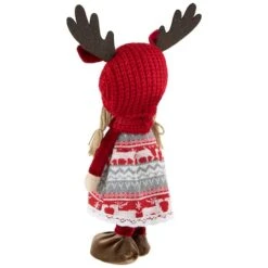 Northlight 16'' Little Nordic Girl In Moose Antler Hat Christmas Figure 19 Northlight 16'' Little Nordic Girl In Moose Antler Hat Christmas Figure -Northlight Shop D676315S 5