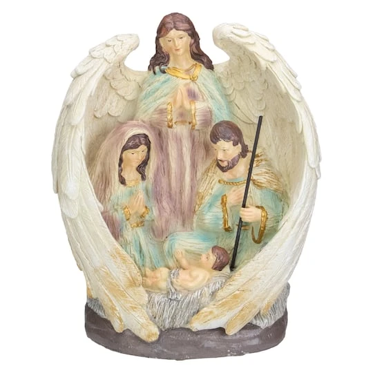 Northlight 11.25'' Holy Family And Angel Christmas Nativity Decoration 3 Northlight 11.25'' Holy Family And Angel Christmas Nativity Decoration