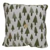 Northlight Forest Green Tree Print Rustic Woodland Decorative Christmas Throw Pillow -Northlight Shop D676332S 1