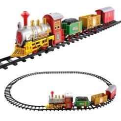 Northlight 12-Piece Lighted & Animated Christmas Express Train Set 9 Northlight 12-Piece Lighted & Animated Christmas Express Train Set -Northlight Shop D676358S 3