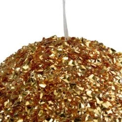 Northlight 6" Gold Glitter Christmas Ball Ornament 8 Northlight 6" Gold Glitter Christmas Ball Ornament -Northlight Shop D676467S 2