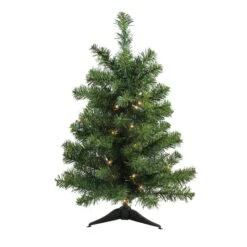 Northlight 2ft. Pre-Lit Canadian Pine Artificial Christmas Tree, Clear Lights