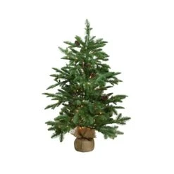 Northlight 3ft. Pre-Lit Viella Norway Spruce Artificial Christmas Tree In Burlap Base, Clear Lights 15 Northlight 3ft. Pre-Lit Viella Norway Spruce Artificial Christmas Tree In Burlap Base, Clear Lights -Northlight Shop D676657S 11
