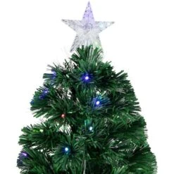 Northlight 6ft. Pre-Lit Fiber Optic Artificial Christmas Tree With Star Tree Topper And Pot, LED Color-Changing Lights -Northlight Shop D676666S 15
