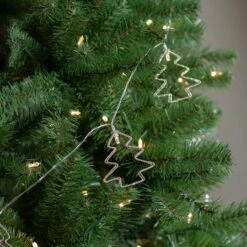 Northlight 4ft. Warm White LED Gold Wire Mini Tree Christmas Garland 7 Northlight 4ft. Warm White LED Gold Wire Mini Tree Christmas Garland -Northlight Shop D676706S 2