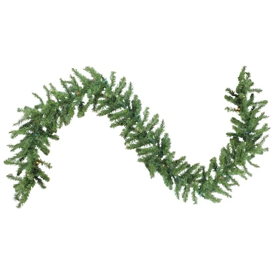 Northlight 9ft. Pre-Lit Canadian Pine Christmas Garland 3 Northlight 9ft. Pre-Lit Canadian Pine Christmas Garland