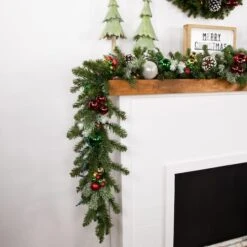 Northlight 9ft. Pre-Lit Canadian Pine Christmas Garland 21 Northlight 9ft. Pre-Lit Canadian Pine Christmas Garland -Northlight Shop D676717S 14