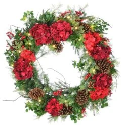 30" Warm White LED Decorated Vienna Waltz Wreath 10 30" Warm White LED Decorated Vienna Waltz Wreath -Northlight Shop D677547S 1 1
