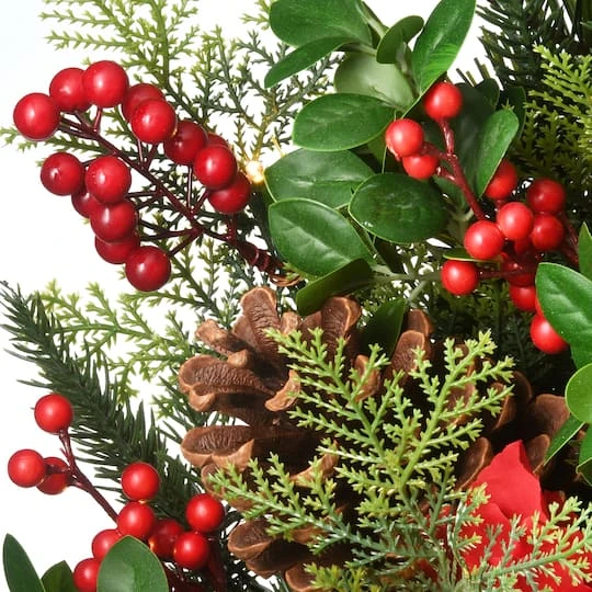 30" Warm White LED Decorated Vienna Waltz Wreath 6 30" Warm White LED Decorated Vienna Waltz Wreath - Image 4