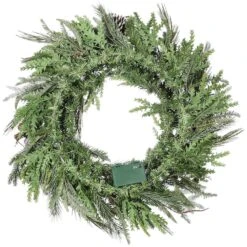 Alpine Collection 30" Warm White LED Decorated Wreath -Northlight Shop D677549S 14