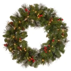 Crestwood® 24" LED Spruce Wreath