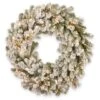 24" LED Snowy Sheffield Spruce Wreath 2 24" LED Snowy Sheffield Spruce Wreath -Northlight Shop D677558S 1