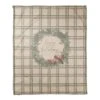 Happy Holidays Plaid Coral Fleece Blanket 1 Happy Holidays Plaid Coral Fleece Blanket -Northlight Shop D679535S 11