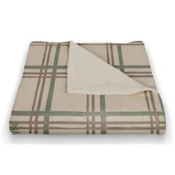 Merry & Bright Plaid Coral Fleece Blanket -Northlight Shop D679536S 12