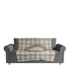 Merry & Bright Plaid Coral Fleece Blanket -Northlight Shop D679536S 13