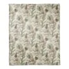 Pinecones & Greenery On White Coral Fleece Blanket 2 Pinecones & Greenery On White Coral Fleece Blanket -Northlight Shop D679539S 11
