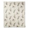Pine & Birds On White Coral Fleece Blanket 2 Pine & Birds On White Coral Fleece Blanket -Northlight Shop D679546S 11