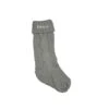 18" Peace Serif Stocking Gray 1 18" Peace Serif Stocking Gray -Northlight Shop D686499S 1