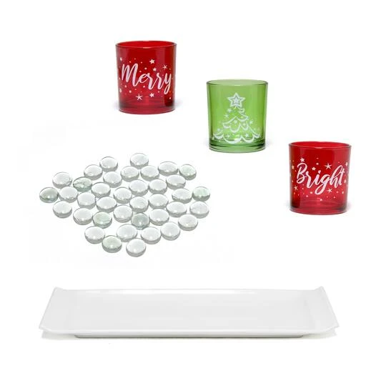 Elegant Designs™ Merry & Bright Christmas Candle Holder Set 12 Elegant Designs™ Merry & Bright Christmas Candle Holder Set - Image 10