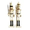 Santa's Workshop 24" White & Gold King & Guard Nutcracker Set -Northlight Shop D722258S 1
