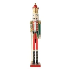 Glitzhome® 42" Wooden Christmas King Nutcracker