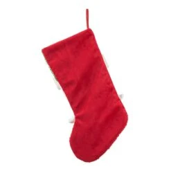 Glitzhome® 20.5" Santa Hooked Stocking 14 Glitzhome® 20.5" Santa Hooked Stocking -Northlight Shop D726310S 5