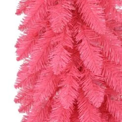6ft. Pre-Lit Pink Alpine Artificial Pencil Tree, Clear Lights -Northlight Shop D734259S 5