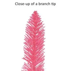6ft. Pre-Lit Pink Alpine Artificial Pencil Tree, Clear Lights -Northlight Shop D734259S 6