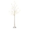 6ft. Pre-Lit White Artificial Twig Tree, Warm White LED Lights 2 6ft. Pre-Lit White Artificial Twig Tree, Warm White LED Lights -Northlight Shop D734275S 1