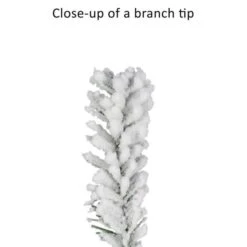 6ft. Pre-Lit Flocked Alpine Artificial Tree, Clear Lights -Northlight Shop D734294S 6