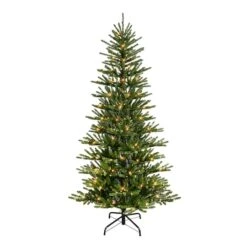 6.5ft. Pre-Lit Mountain View Spruce Artificial Christmas Tree, Clear LED Lights 11 6.5ft. Pre-Lit Mountain View Spruce Artificial Christmas Tree, Clear LED Lights -Northlight Shop D734323S 1 1