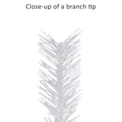 3ft. Pre-Lit White Snow Ridge Artificial Fir Tree, Clear Lights 16 3ft. Pre-Lit White Snow Ridge Artificial Fir Tree, Clear Lights -Northlight Shop D734353S 6