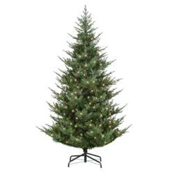 9ft. Pre-Lit Hillside Spruce Artificial Tree, Clear LED Lights 11 9ft. Pre-Lit Hillside Spruce Artificial Tree, Clear LED Lights -Northlight Shop D734355S 1 1