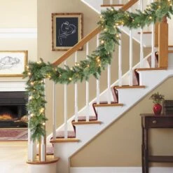 9ft. Pre-Lit Pine Garland -Northlight Shop D735199S 2