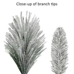 32" Flocked Berkshire Artificial Spruce Wreath -Northlight Shop D735209S 5