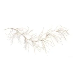 Melrose 5ft. Christmas Silver Glitter Pine Garlands, 2ct. -Northlight Shop D735675S 3