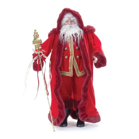 Melrose 23" Jeweled Staff Santa 3 Melrose 23" Jeweled Staff Santa