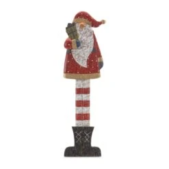 Melrose 30" Tall Wooden Santa With Presents 6 Melrose 30" Tall Wooden Santa With Presents -Northlight Shop D735919S 1 1
