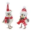 Melrose Winter Bird With Hat & Scarf Accent Set, 8.5" & 10.5" -Northlight Shop D735970S 1