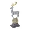 Melrose 14" Winter Deer Figurine On Orb 2 Melrose 14" Winter Deer Figurine On Orb -Northlight Shop D736026S 1